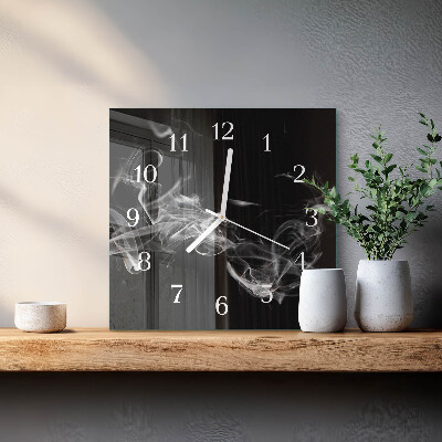 Wanduhr quadratisch Rauch