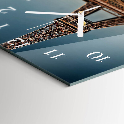 Wanduhr quadratisch Eiffelturm