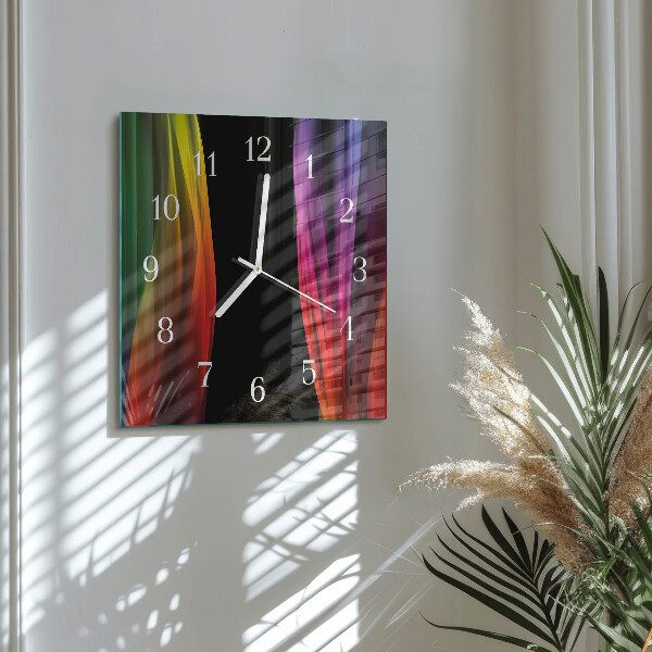 Wanduhr quadratisch Abstraktion