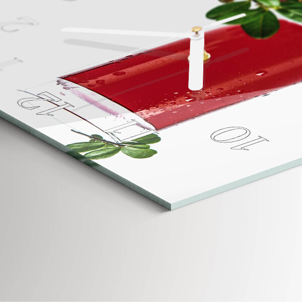 Wanduhr quadratisch Cranberries