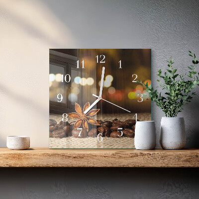 Wanduhr quadratisch Anis