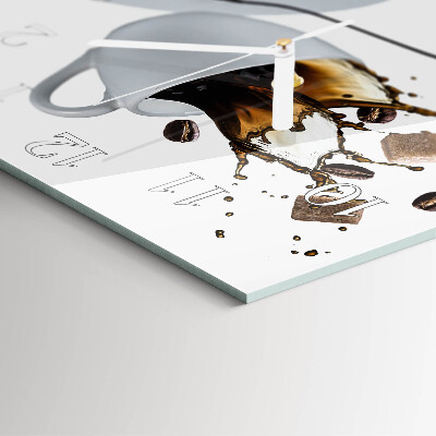 Wanduhr quadratisch Tasse