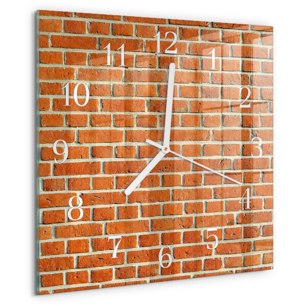 Wanduhr quadratisch Ziegel