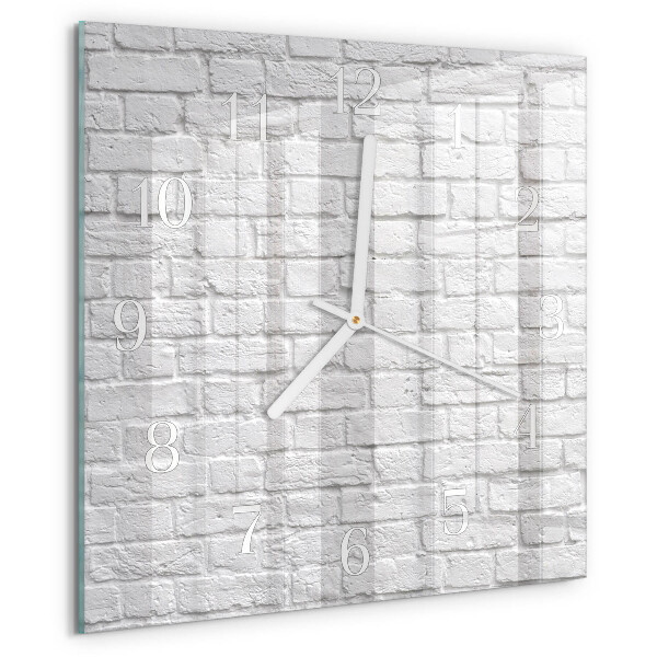 Wanduhr quadratisch Ziegel