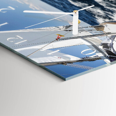 Wanduhr quadratisch Yacht