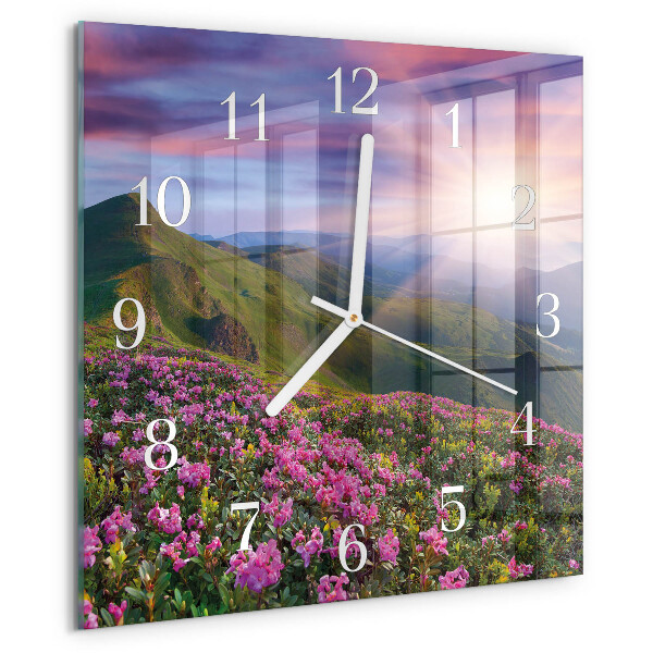 Wanduhr quadratisch Landschaft