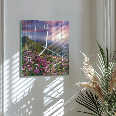 Wanduhr quadratisch Landschaft