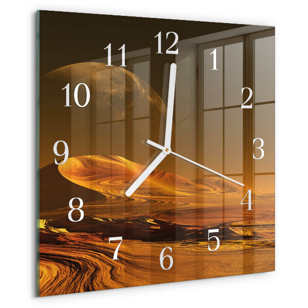 Wanduhr quadratisch Wüste