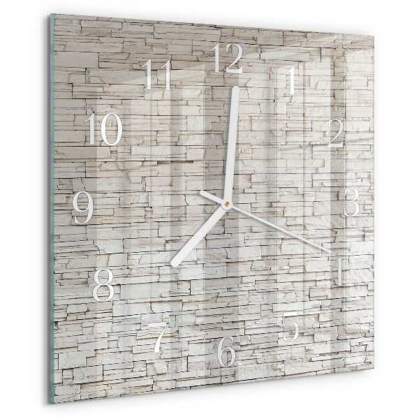 Wanduhr quadratisch Klinker