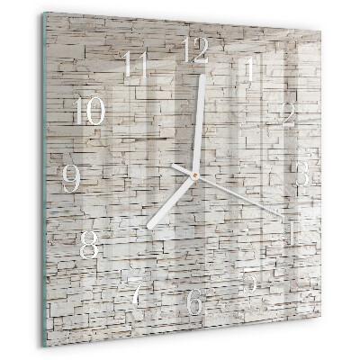 Wanduhr quadratisch Klinker