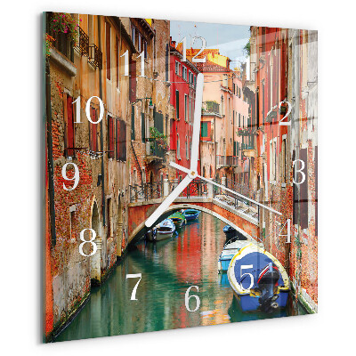 Wanduhr quadratisch Venedig
