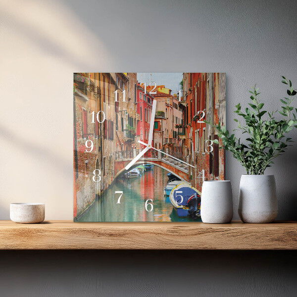 Wanduhr quadratisch Venedig