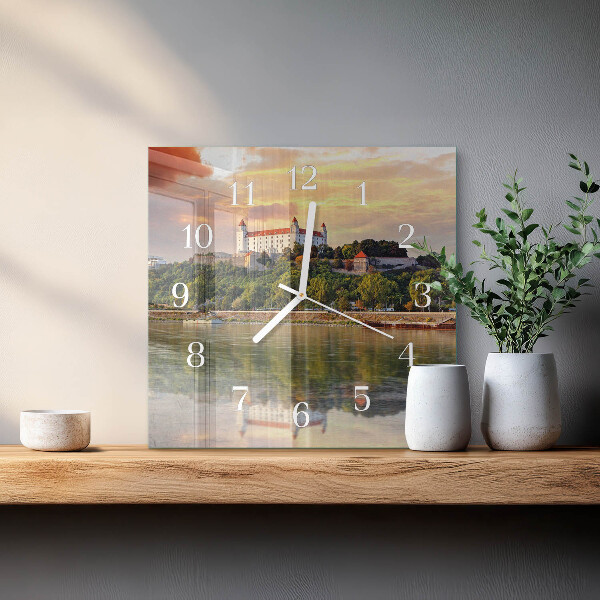 Wanduhr quadratisch Flussburg