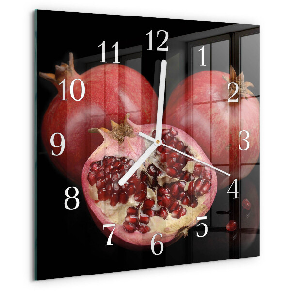 Wanduhr quadratisch Granate