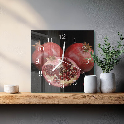 Wanduhr quadratisch Granate