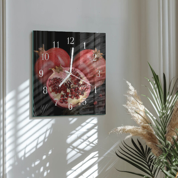 Wanduhr quadratisch Granate