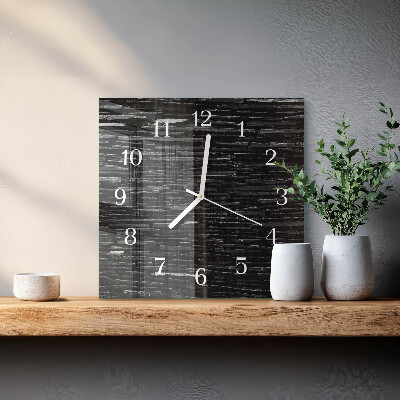 Wanduhr quadratisch Steine