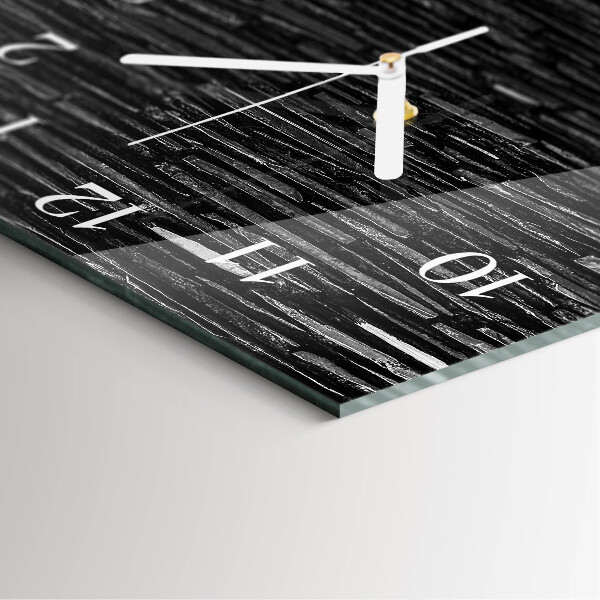 Wanduhr quadratisch Steine