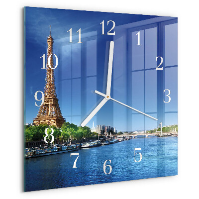 Wanduhr quadratisch Der Himmel von Paris