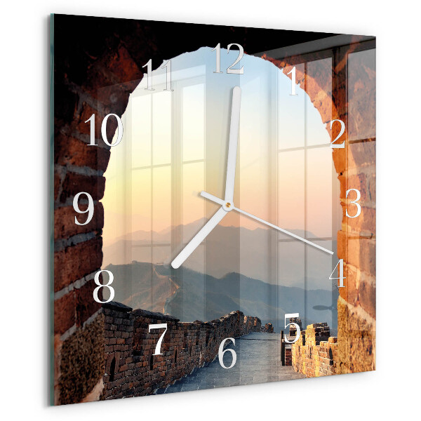 Wanduhr quadratisch Chinesische Mauer