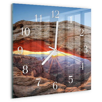 Wanduhr quadratisch Grand Canyon