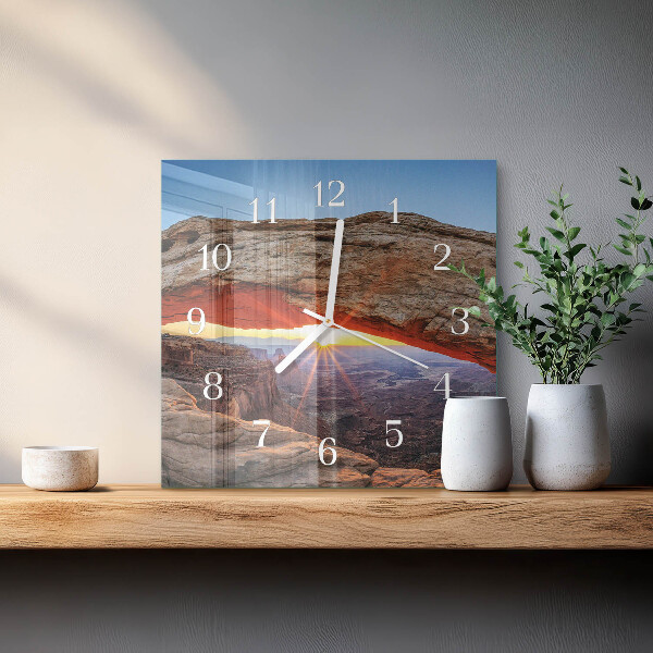 Wanduhr quadratisch Grand Canyon