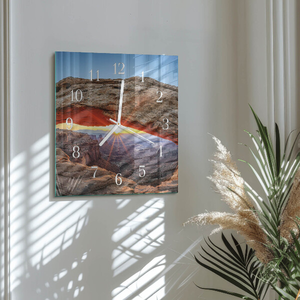 Wanduhr quadratisch Grand Canyon