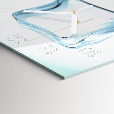 Wanduhr quadratisch Eis