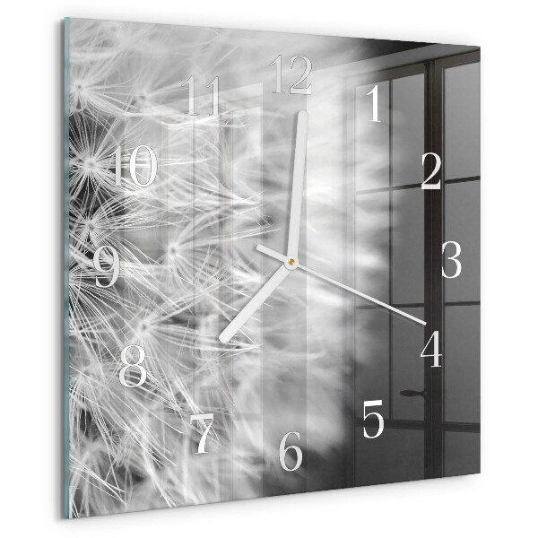Wanduhr quadratisch Löwenzahn