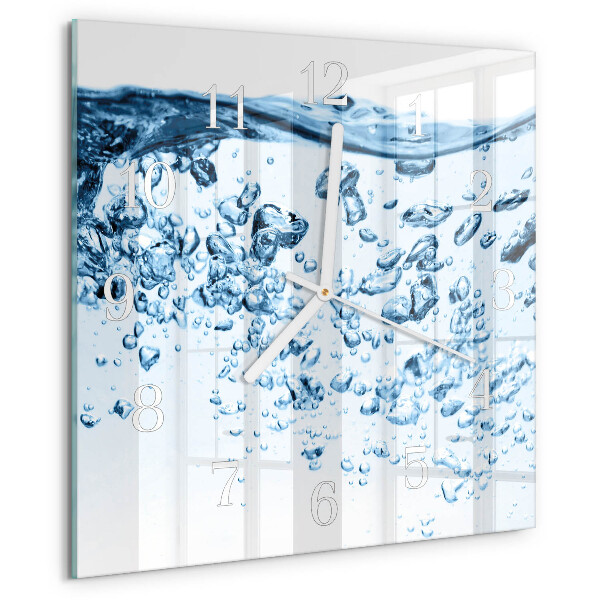 Wanduhr quadratisch Wasser