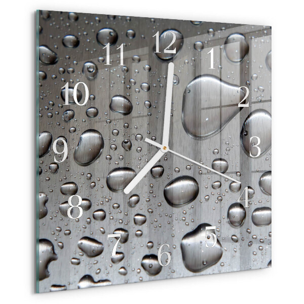 Wanduhr quadratisch Tropfen