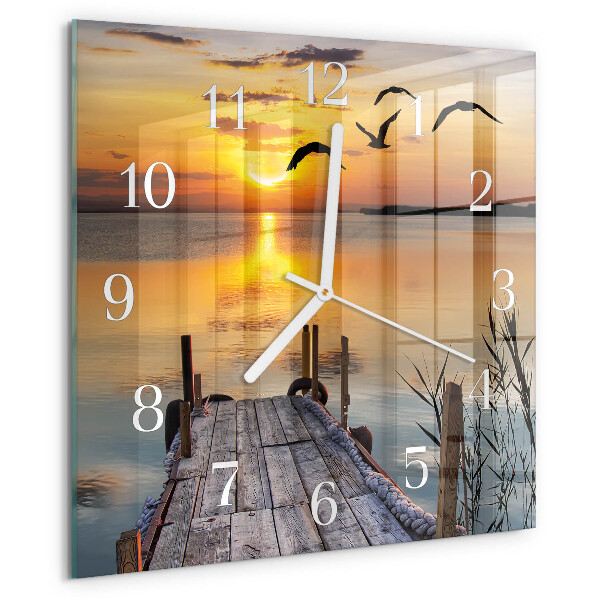 Wanduhr quadratisch Bridge Lake