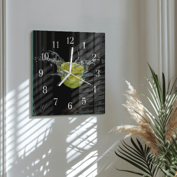 Wanduhr quadratisch Zitronensäure