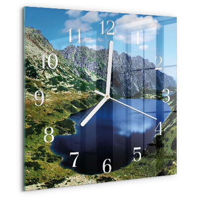Wanduhr quadratisch Morskie Oko