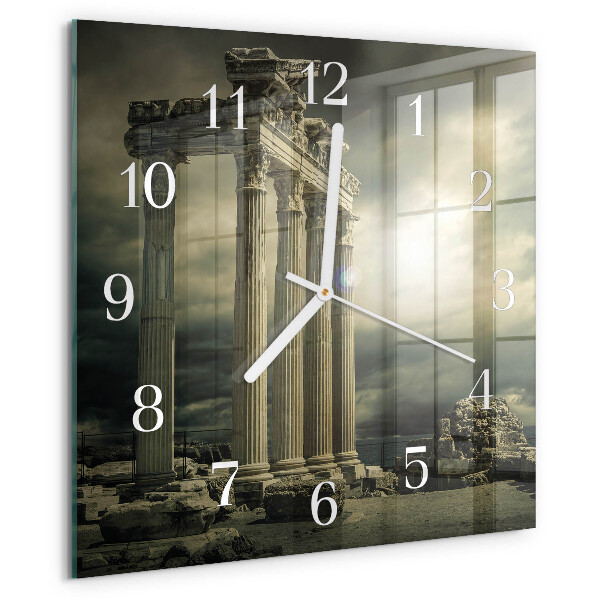Wanduhr quadratisch Akropolis