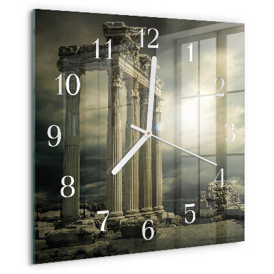 Wanduhr quadratisch Akropolis