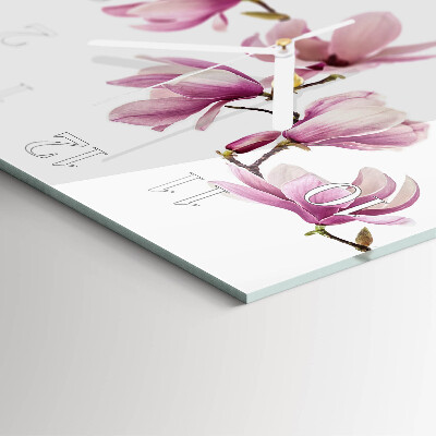 Wanduhr quadratisch Magnolie