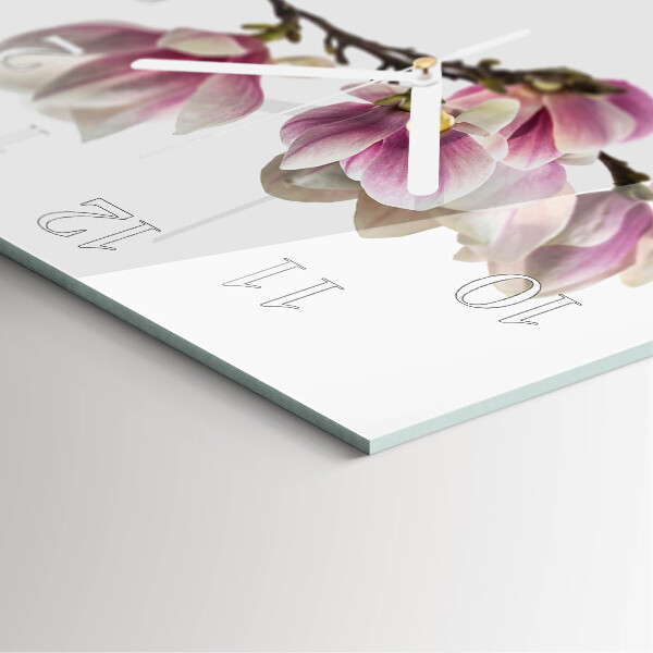 Wanduhr quadratisch Magnolie