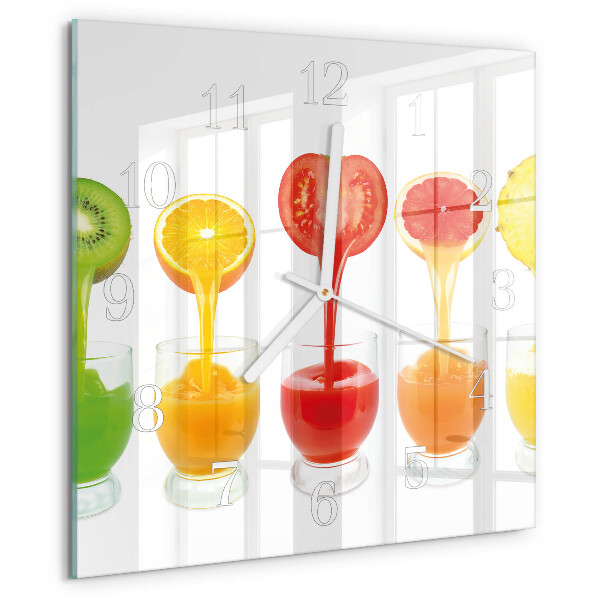 Wanduhr quadratisch Saft
