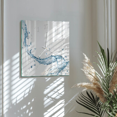 Wanduhr quadratisch Wasser