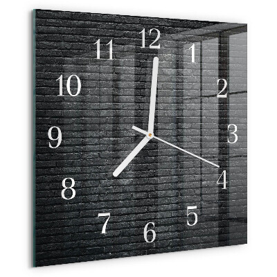 Wanduhr quadratisch Klinker