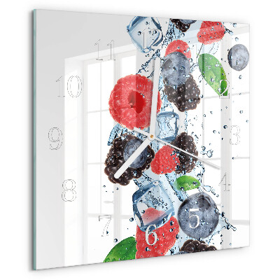 Wanduhr quadratisch Fruchteiscreme