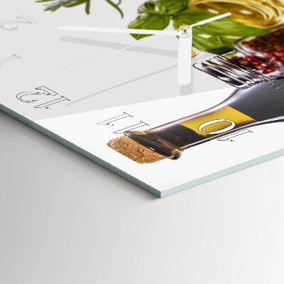 Wanduhr quadratisch Pasta