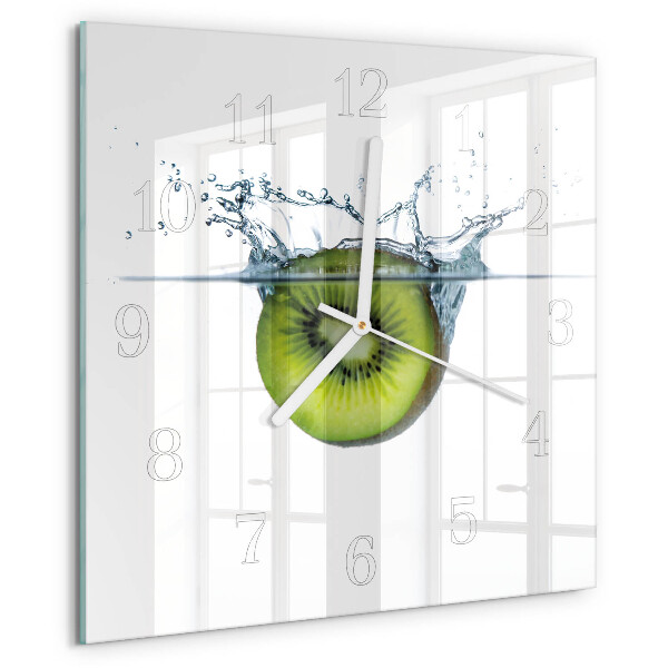 Wanduhr quadratisch Kiwi
