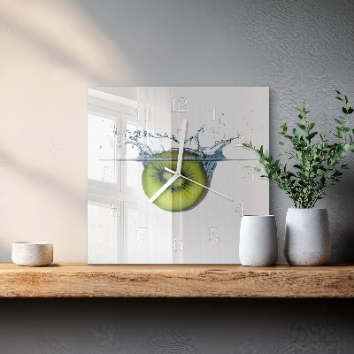 Wanduhr quadratisch Kiwi