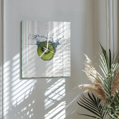 Wanduhr quadratisch Kiwi