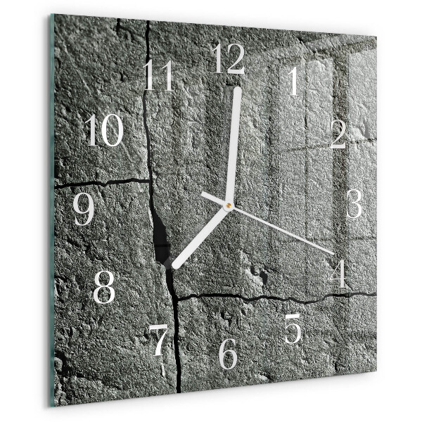 Wanduhr quadratisch Naturstein