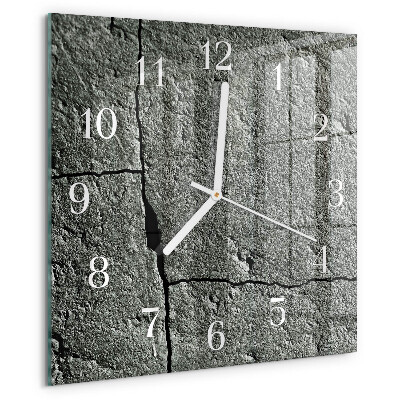 Wanduhr quadratisch Naturstein