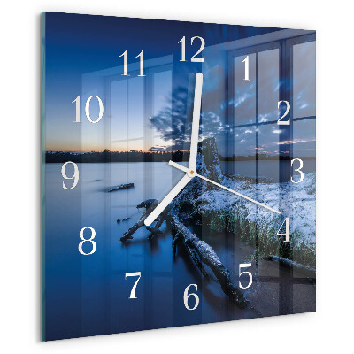 Wanduhr quadratisch Landschaft