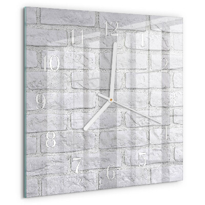 Wanduhr quadratisch Ziegel
